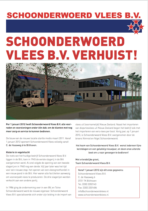 December 2011 Verhuis bericht
